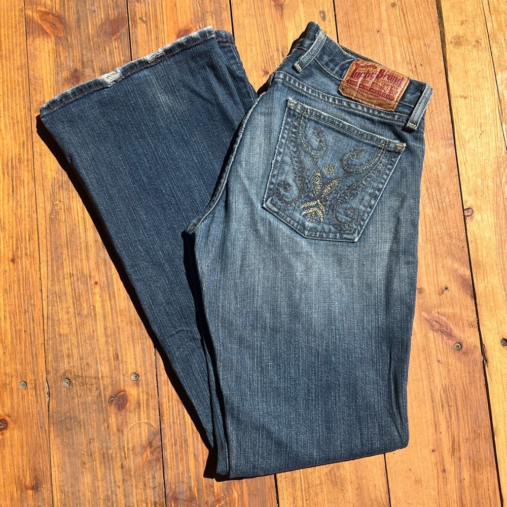 Vintage 90’s Lucky Jeans with embroidered pockets
